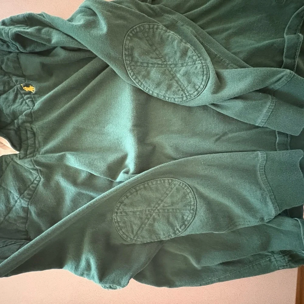 Ralph Lauren Green Hooded Sweatshirt - Picture 2 of 5